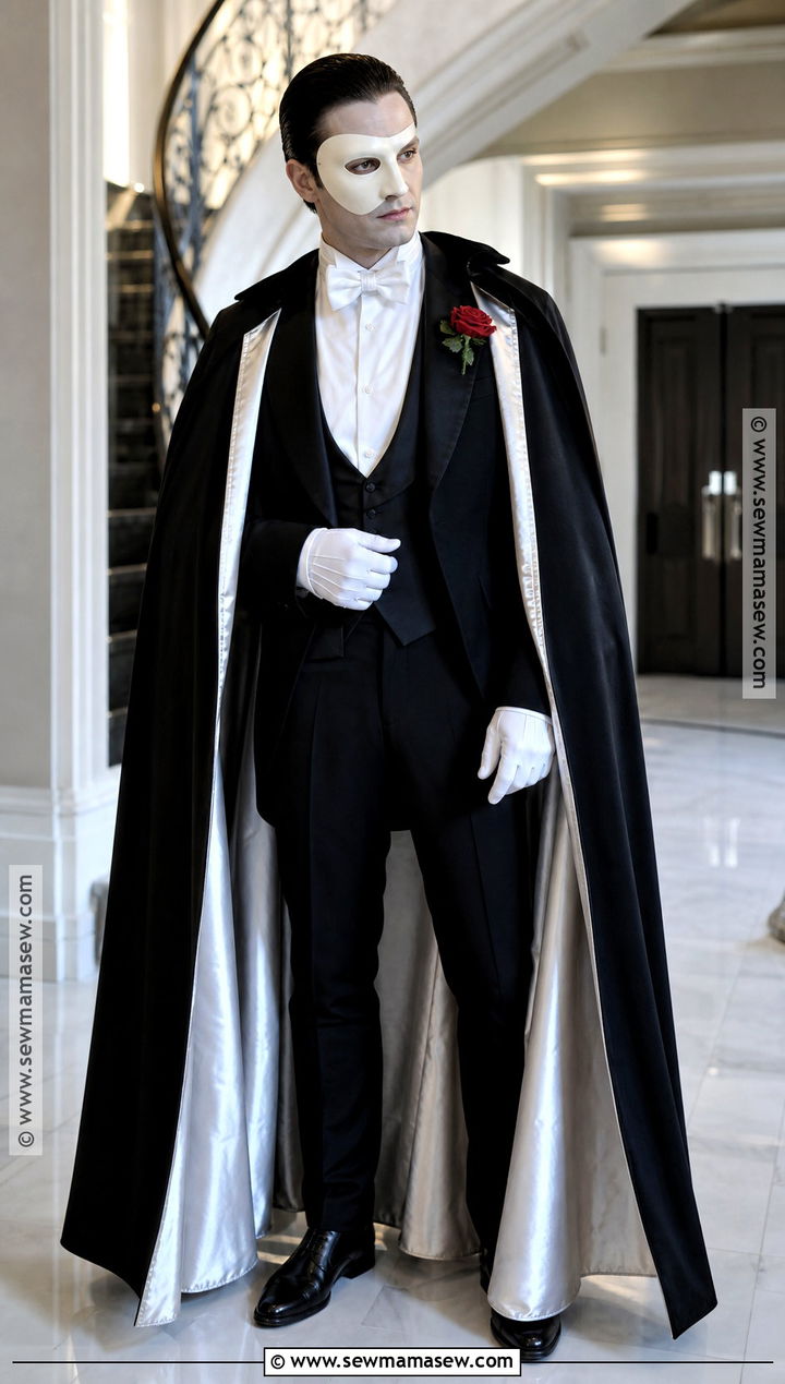 Phantom Formal Cape Costume - 40 phantom of the opera costumes