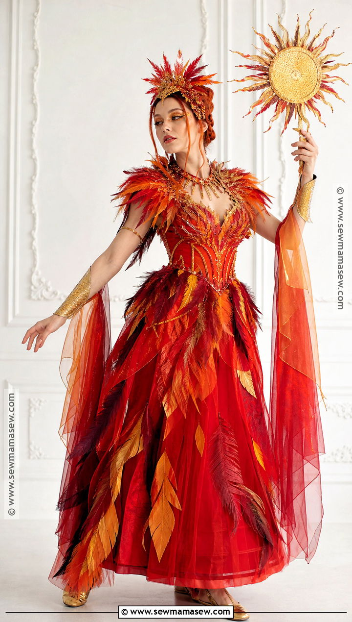 Phoenix Red Dress Costume - 35 red dress halloween costume ideas