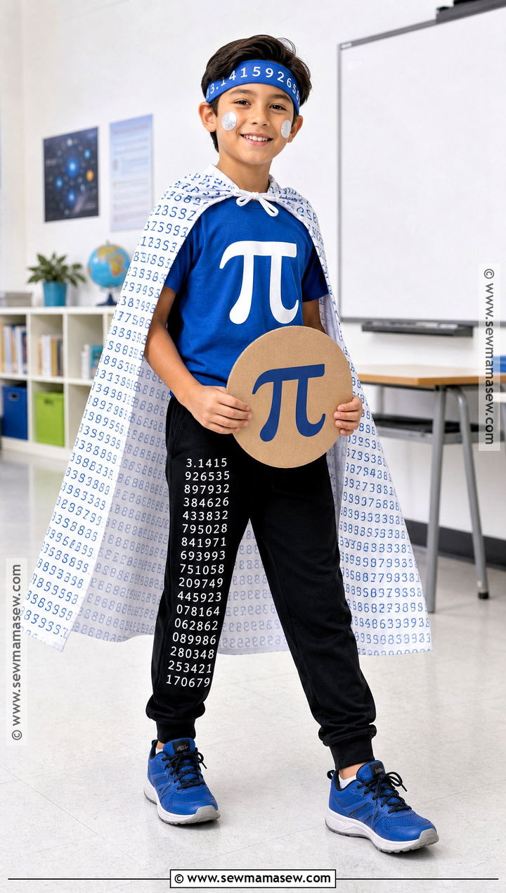 Pi Symbol Maths Day Costume - 30 maths day costumes for kids