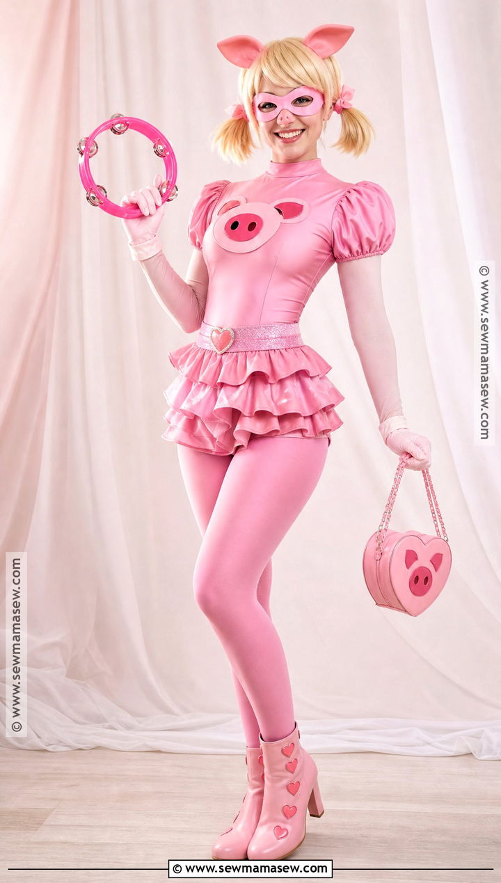 Pigella Cosplay With Pink Ruffled Suit - 30 Miraculous Cosplay Ideas