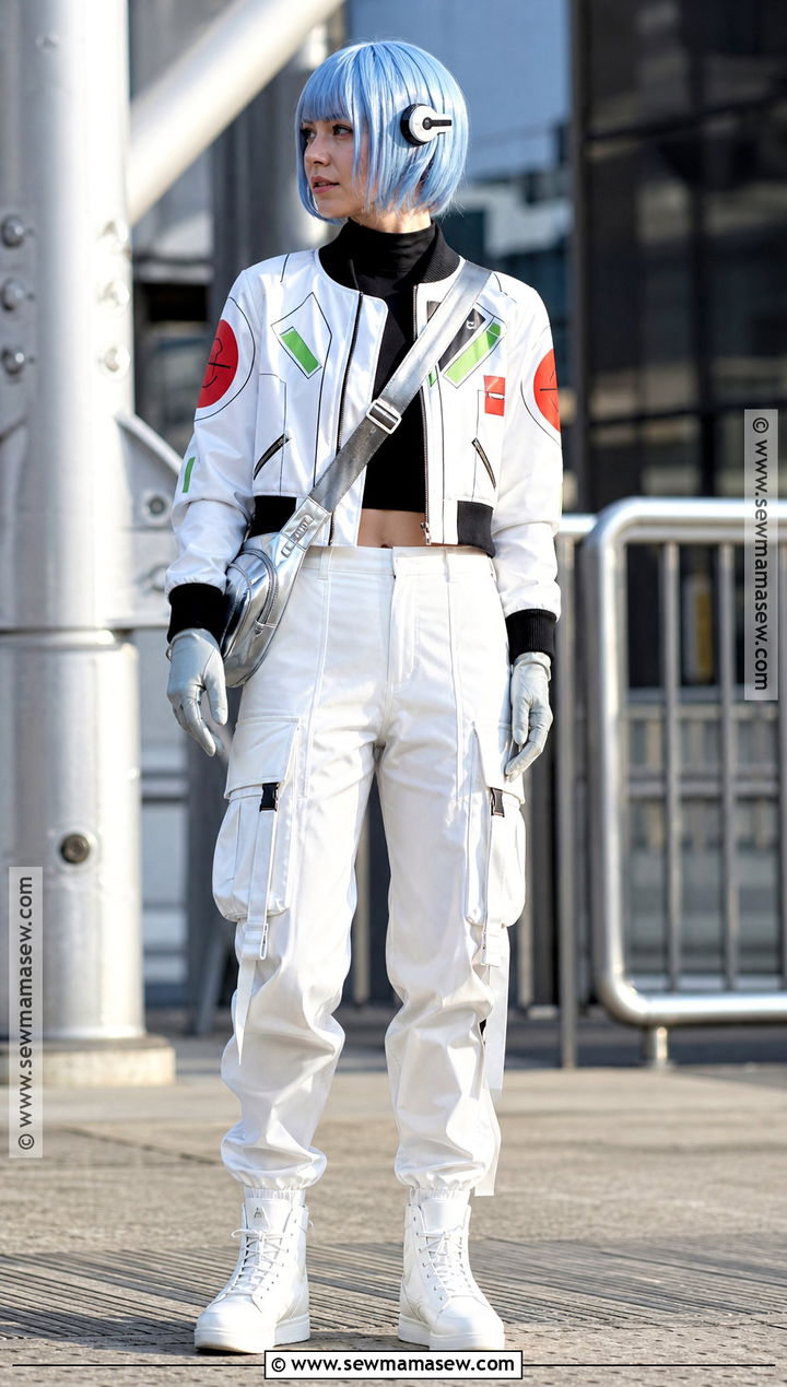 Pilot Bomber Jacket Rei Ayanami Cosplay - 35 rei ayanami cosplay ideas