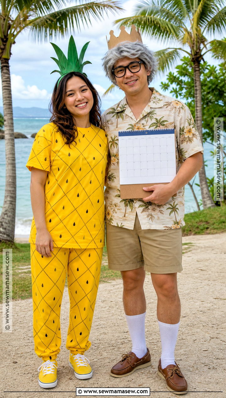 Pineapple And Birthday Dad Couple Costume - 30 50 first dates costumes