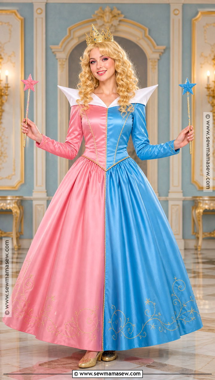 Pink And Blue Aurora Costume - 35 Aurora Sleeping Beauty Costume Ideas