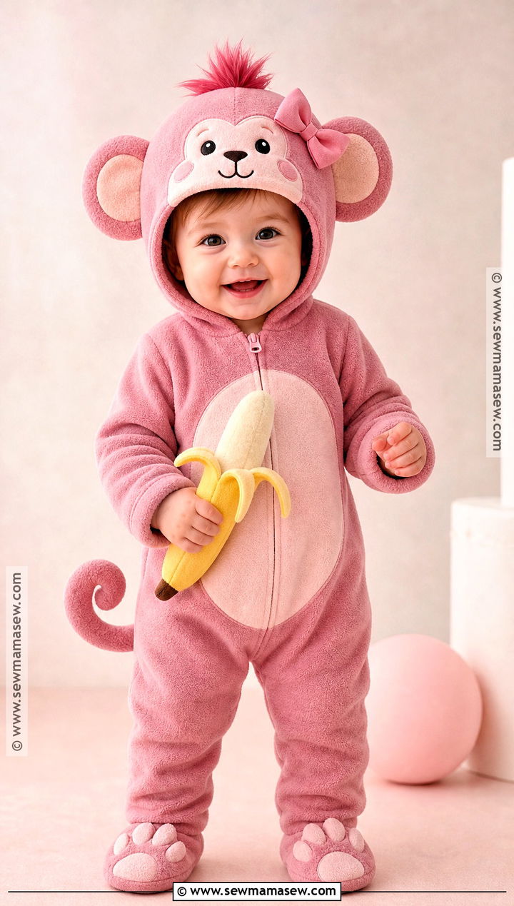 Pink Baby Monkey Costume - 30 baby monkey costume ideas