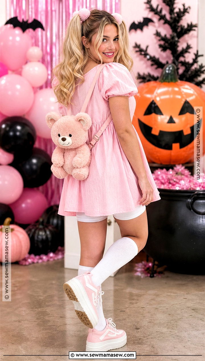 Pink Babydoll Dress Baby Spice Costume - 30 Baby Spice Costume Ideas