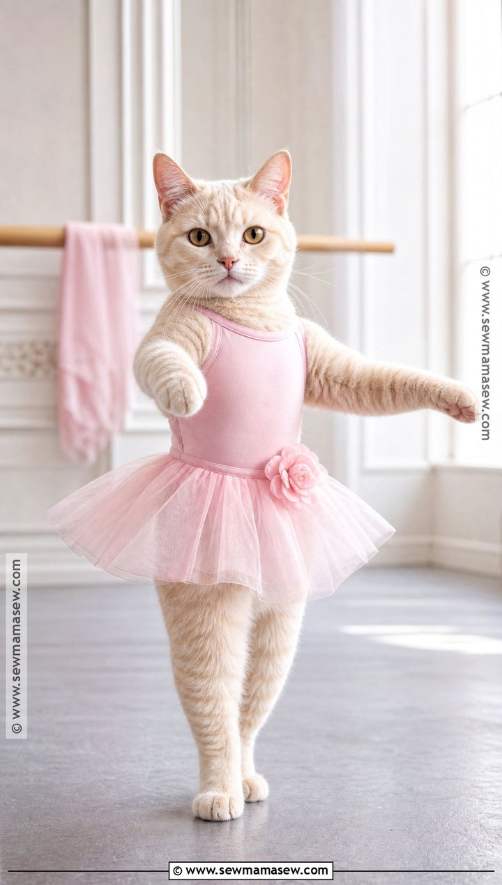 Pink Ballerina Cat Costume - 30 Halloween Costume Ideas for Cats