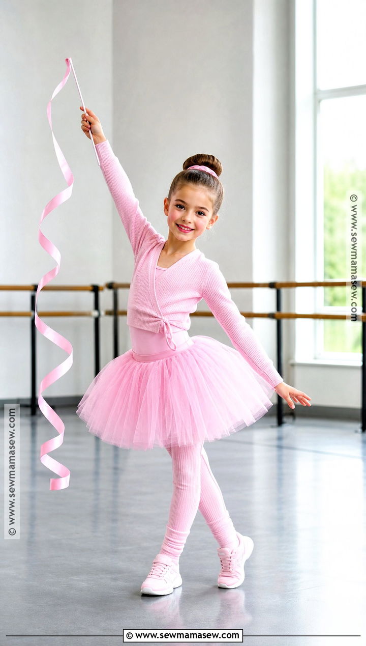 Pink Ballerina Costume With Leggings - 45 kids halloween costumes