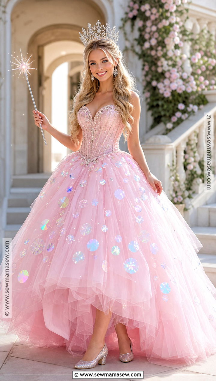 Pink Bubble Gown Galinda Costume - 35 galinda costume ideas