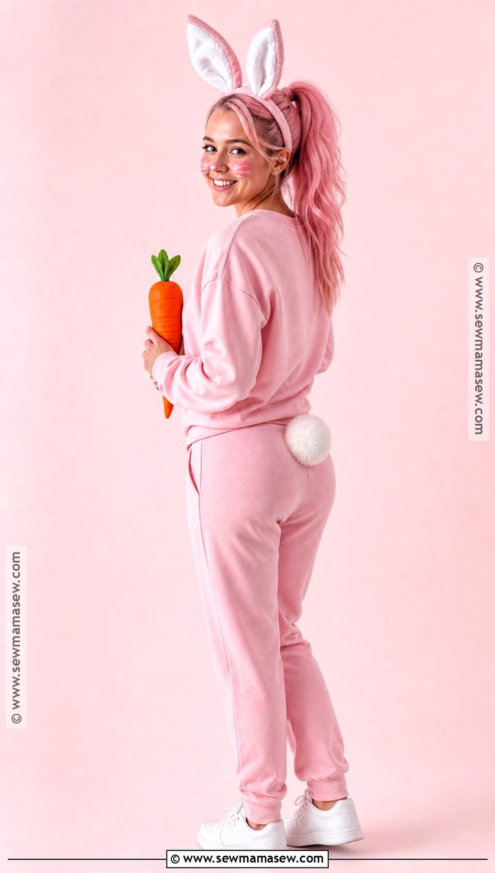 Pink Bunny Costume - 45 bunny halloween costume ideas