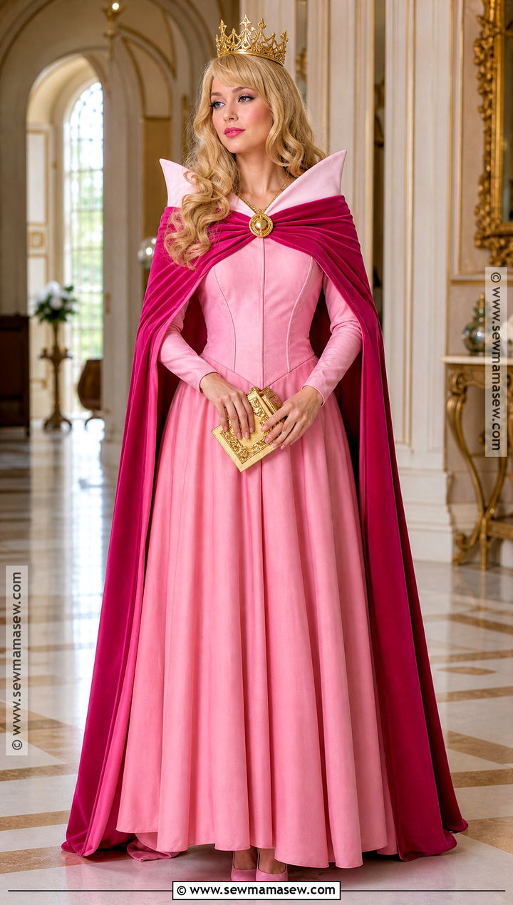 Pink Cape Aurora Costume - 35 Aurora Sleeping Beauty Costume Ideas