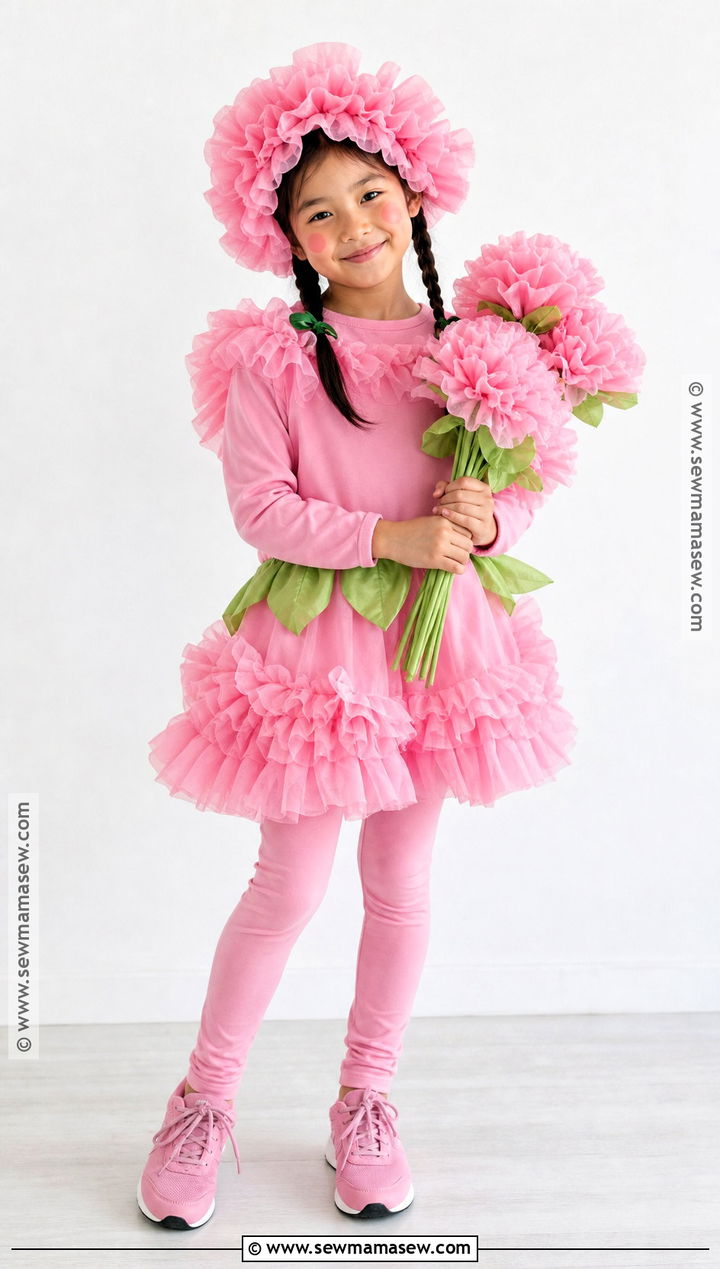 Pink Carnation Flower Costume For Kids - 30 flower costume ideas for kids