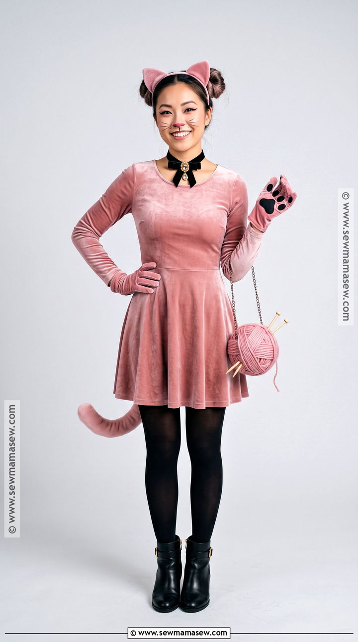 Pink Cat Dress Costume - 30 pink dress halloween costume ideas