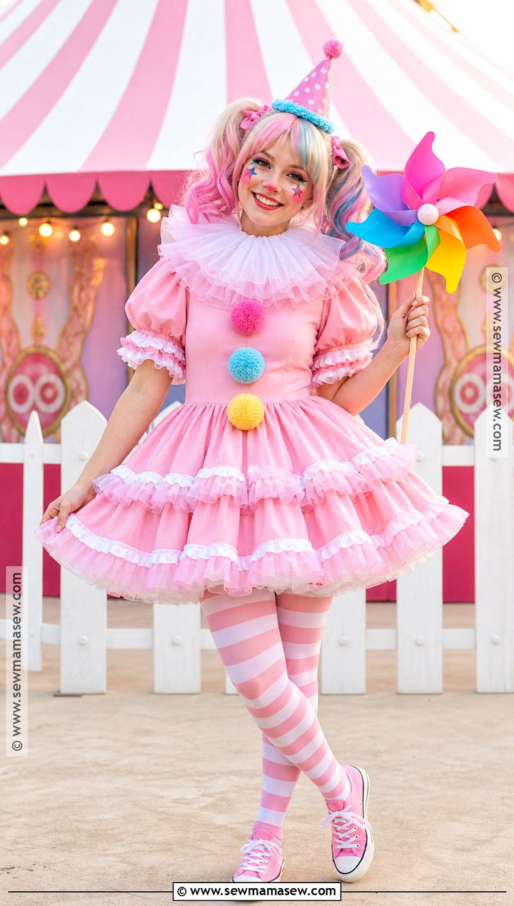 Pink Clown Dress Costume - 30 pink dress costume ideas