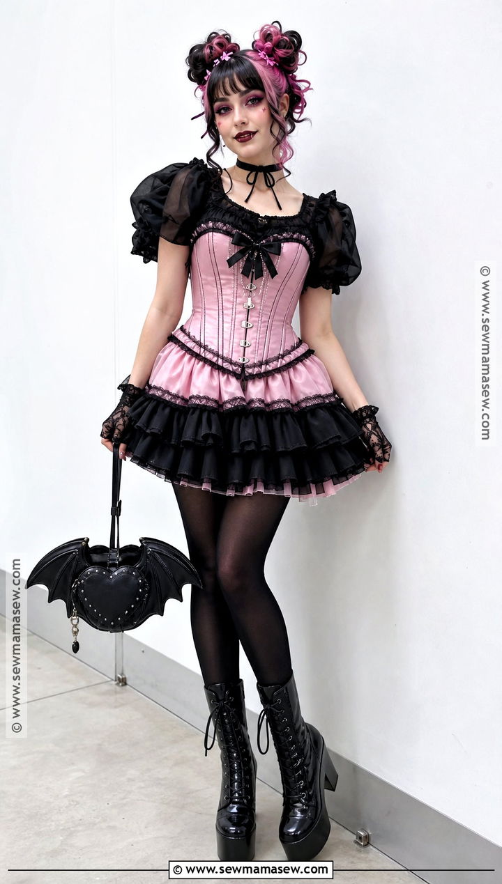 Pink Corset Draculaura Cosplay Outfit - 30 Draculara Cosplay Outfit Ideas