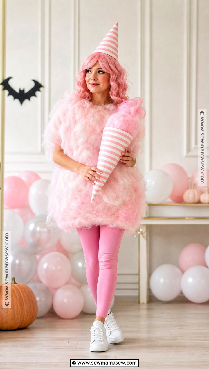 Pink Cotton Candy Costume - 35 candy costume ideas
