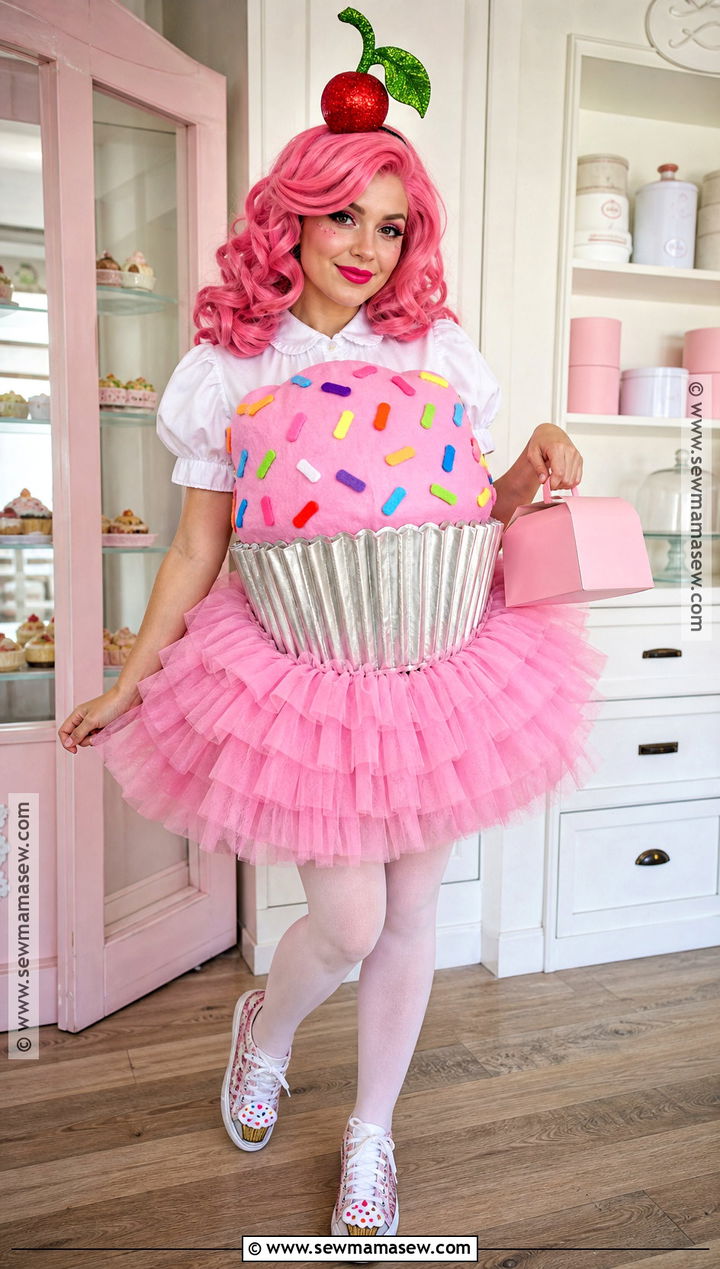 Pink Cupcake Costume - 35 pink halloween costume ideas
