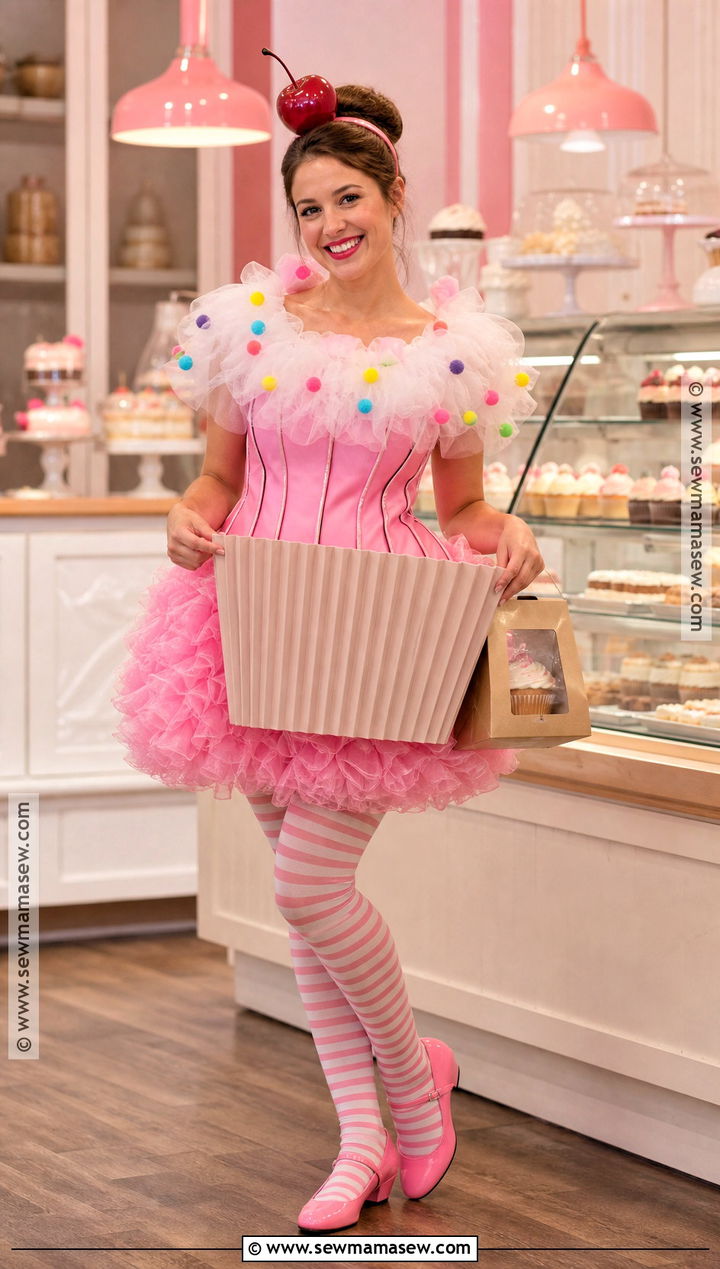 Pink Cupcake Dress Costume - 30 pink dress costume ideas