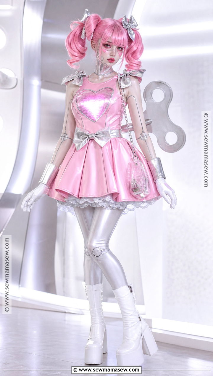 Pink Cyberpunk Doll Costume - 30 cyberpunk costume ideas