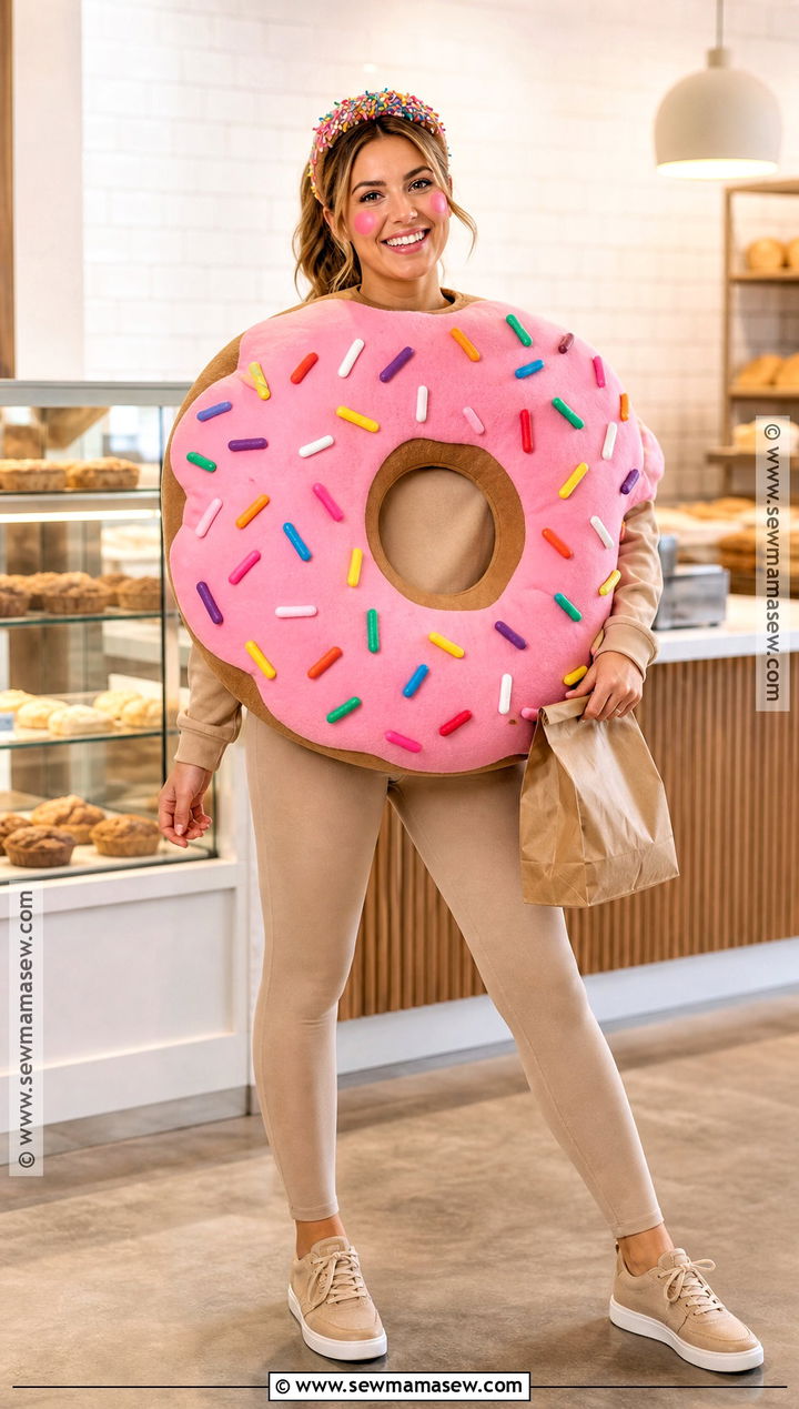 Pink Donut Costume - 40 pink halloween costumes