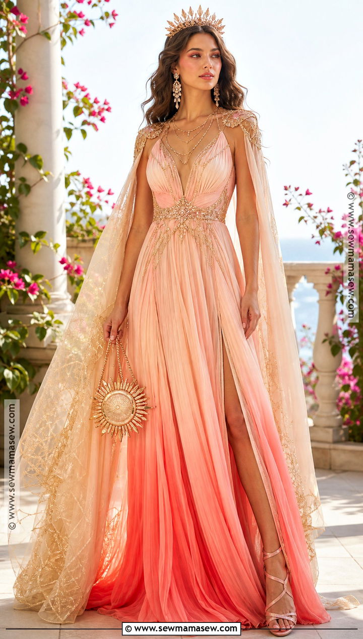 Pink Eos Dawn Costume - 40 greek goddess halloween costume ideas