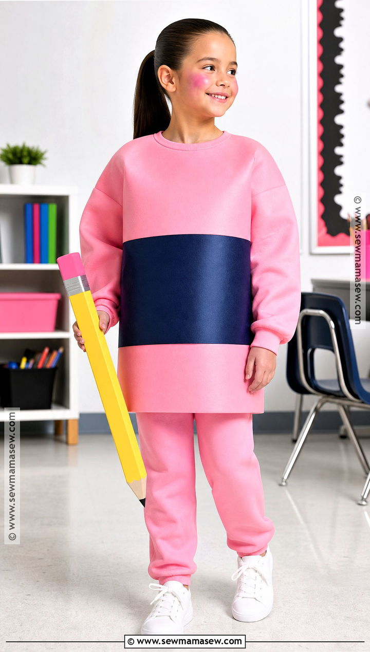 Pink Eraser Costume - 30 Easy Halloween Costumes For School