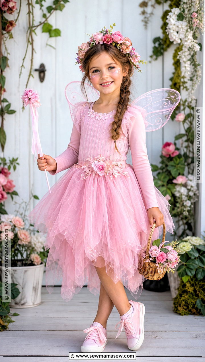 Pink Fairy Costume For Girls - 30 girl halloween costumes for kids
