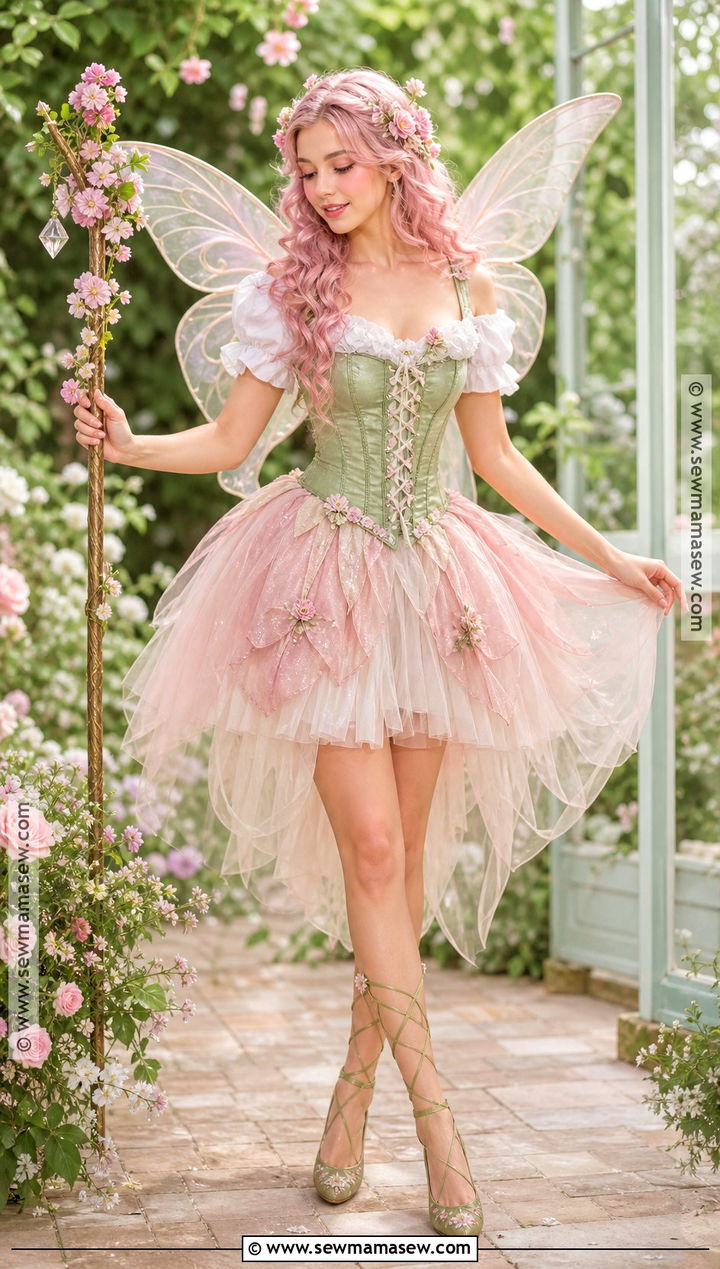 Pink Fairy Costume With Pink Hair - 35 pink hair costume ideas