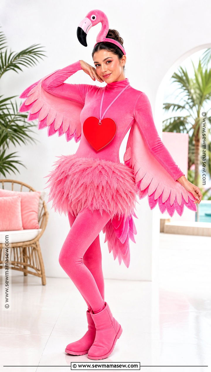 Pink Flamingo Beanie Baby Costume - 40 beanie baby costume ideas
