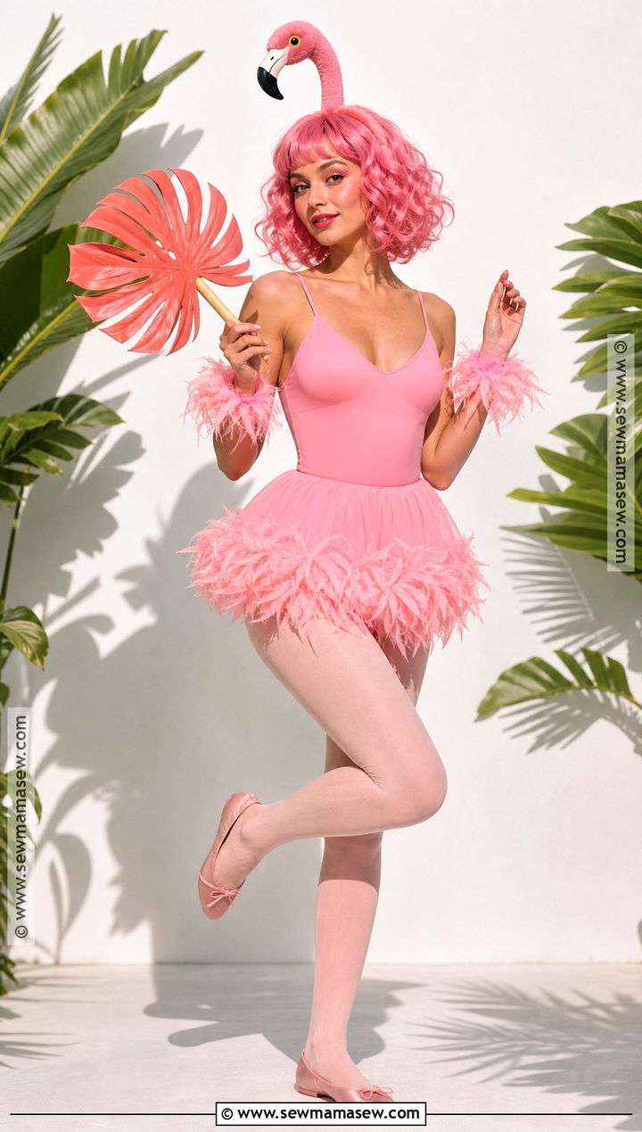 Pink Flamingo Costume With Pink Hair - 35 pink hair costume ideas