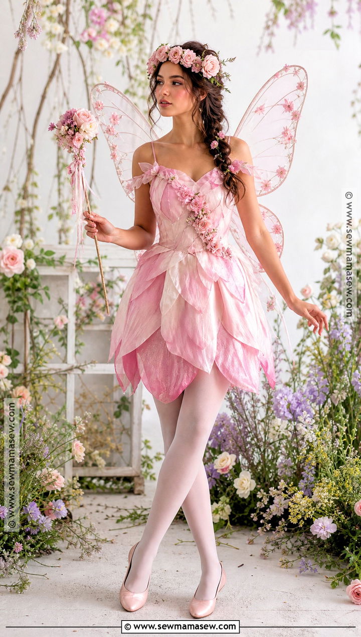 Pink Flower Fairy Costume - 35 halloween costumes fairy