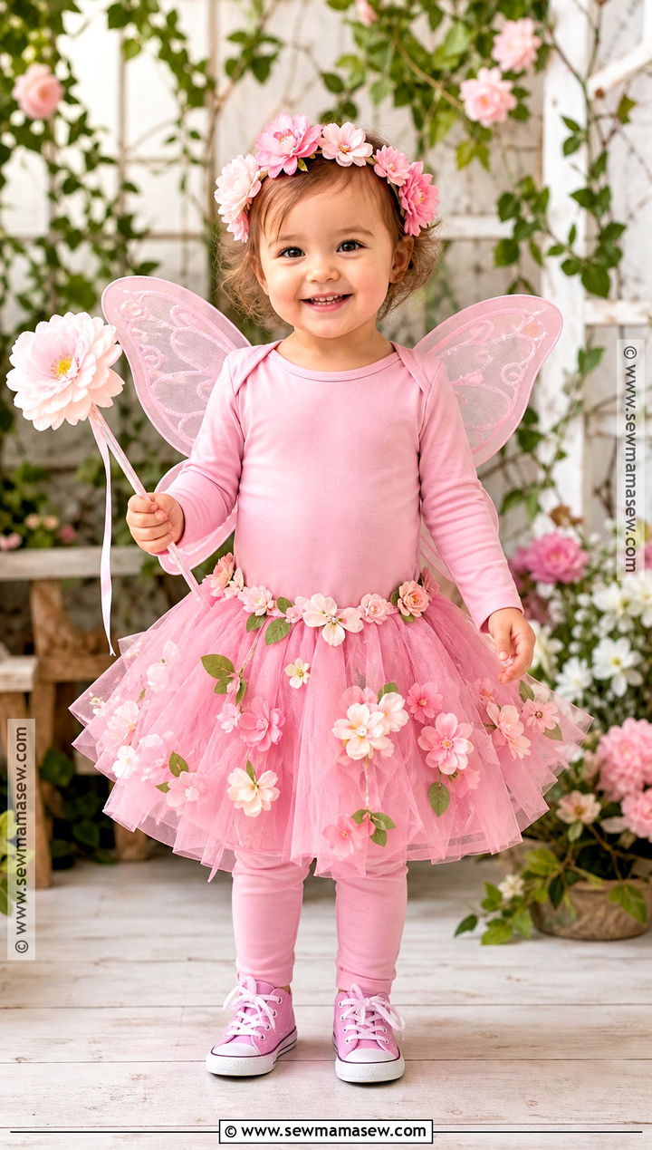 Pink Flower Fairy Costume - 30 toddler fairy costume ideas