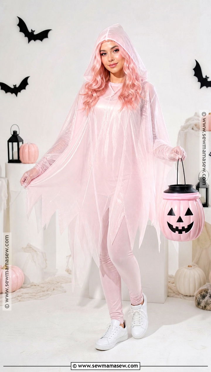 Pink Ghost Costume - 40 pink halloween costumes