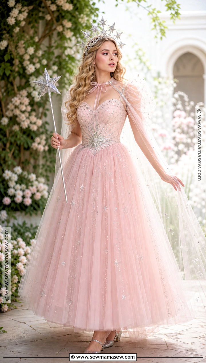 Pink Glinda Halloween Costume - 30 Wizard Of Oz Halloween Costumes