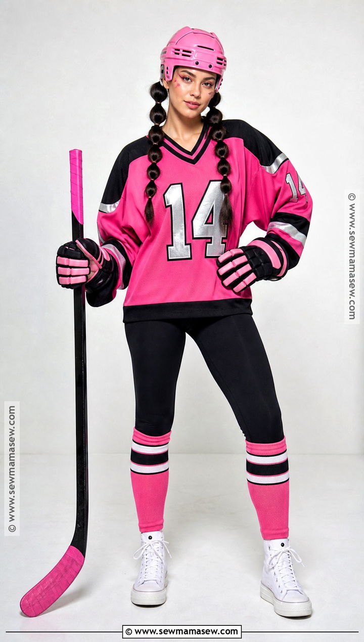 Pink Hockey Player Costume - 30 hockey player costume ideas