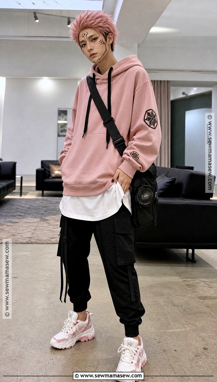 Pink Hoodie Sukuna Cosplay - 45 sukuna cosplay ideas
