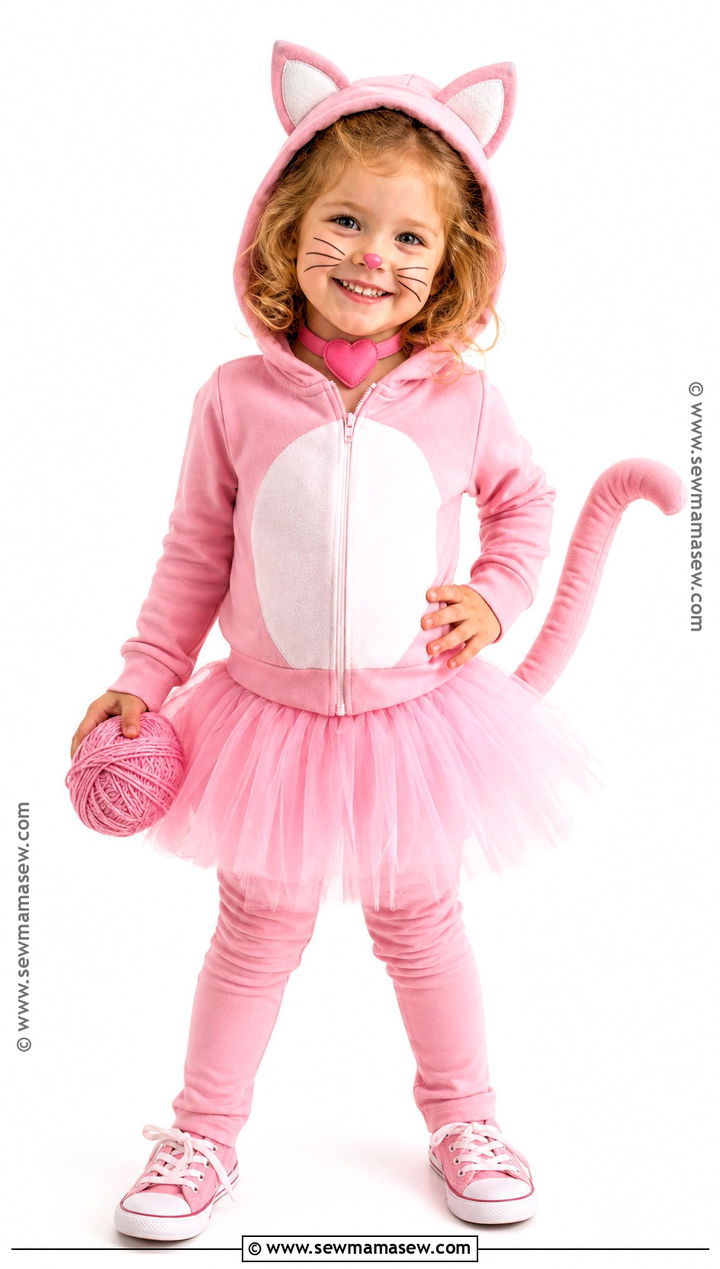 Pink Kitten Costume - 30 toddler cat costume ideas