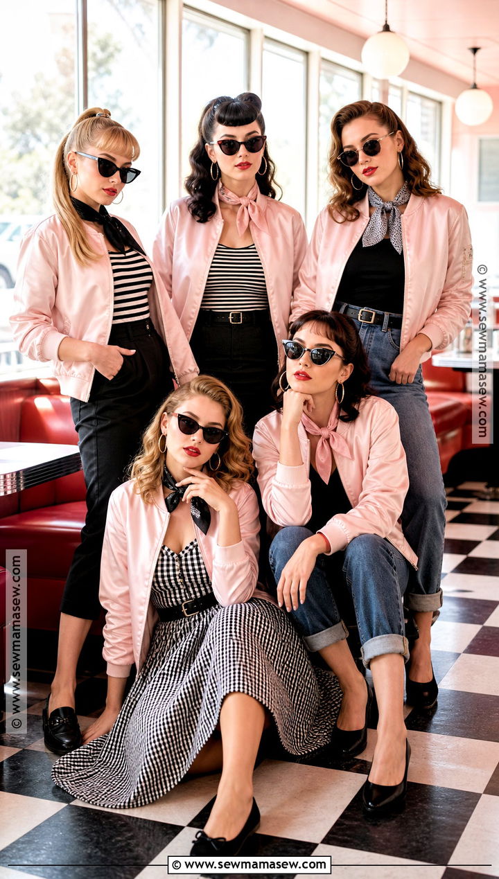 Pink Ladies Group Costume - 40 cute group halloween costumes