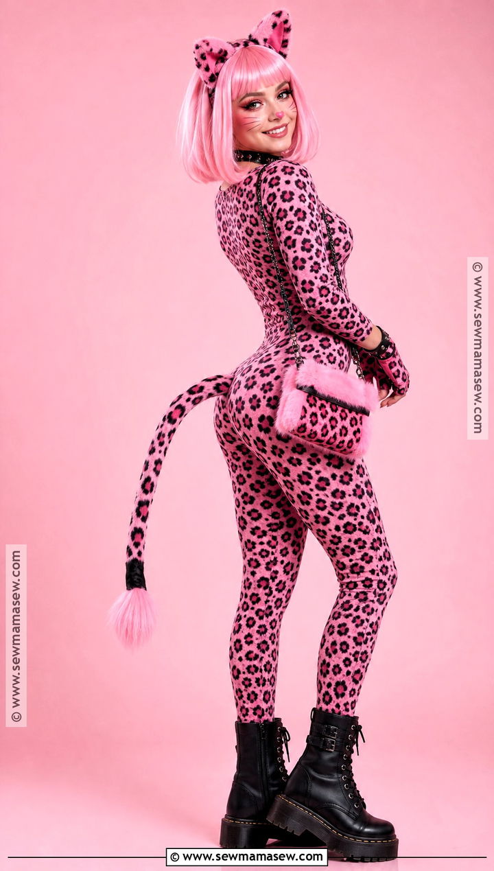 Pink Leopard Costume - 35 Leopard Costume Ideas for Women
