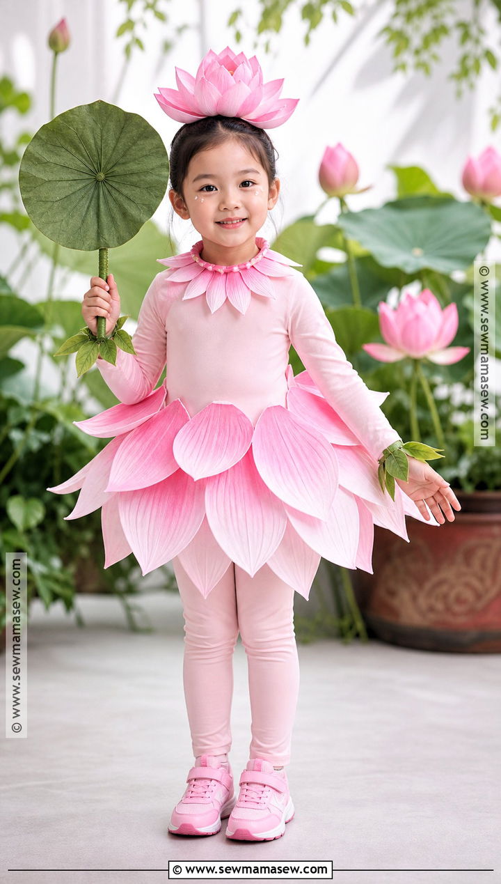 Pink Lotus Flower Costume For Kids - 30 flower costume ideas for kids