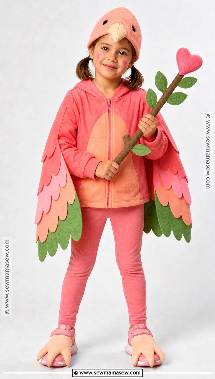Pink Lovebird Costume For Kids - 30 bird costume ideas for kids