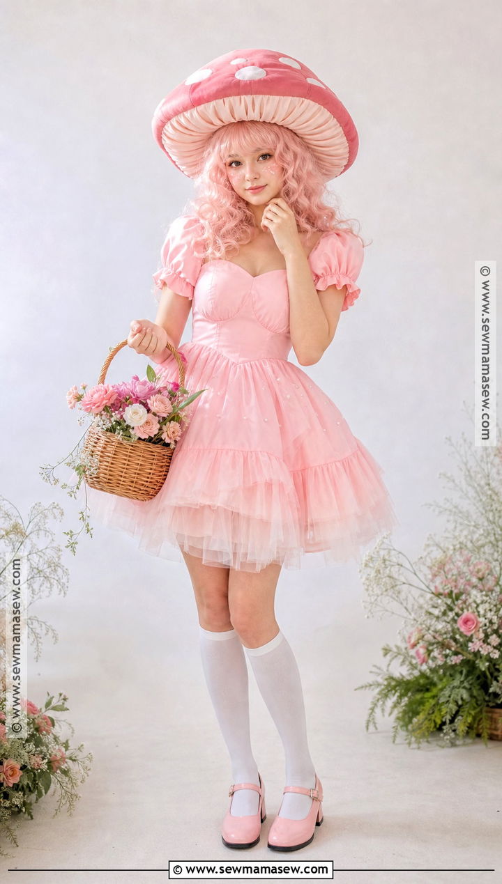 Pink Mushroom Costume - 30 Mushroom Costume Ideas for Women