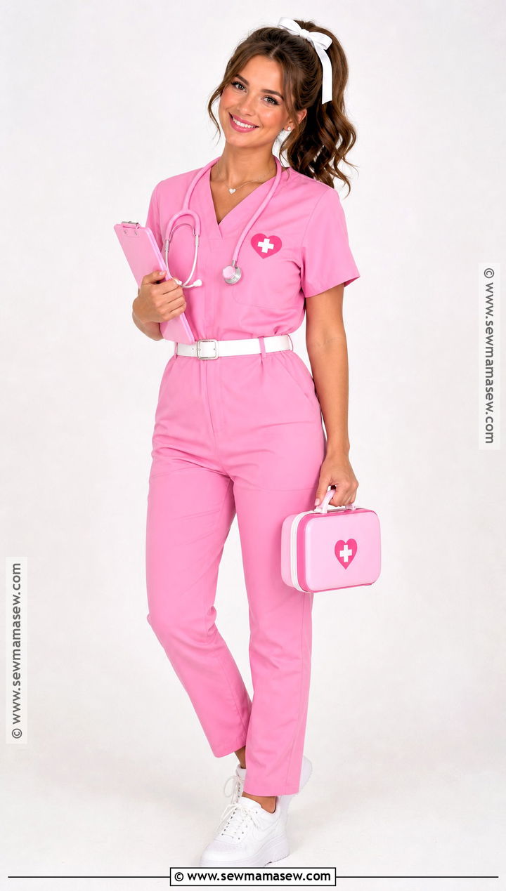Pink Nurse Costume - 30 nurse costume ideas for women