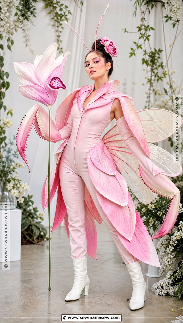 Pink Orchid Mantis Costume - 35 bug halloween costume ideas