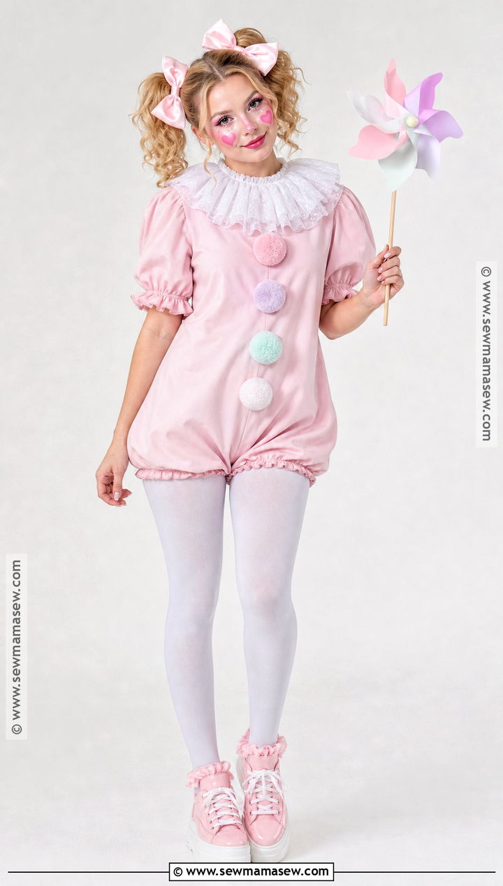 Pink Pastel Clown Costume - 35 clown costume inspo ideas