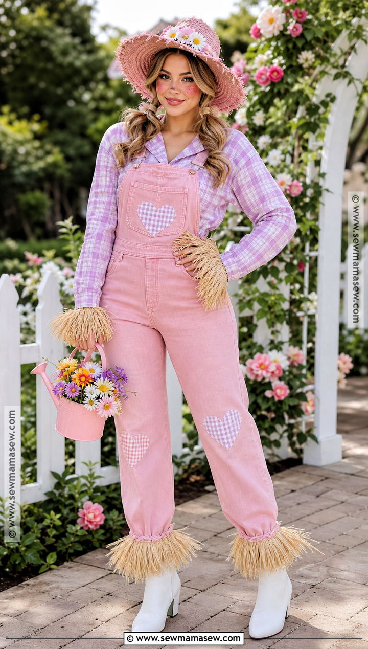 Pink Pastel Scarecrow Costume - 35 Scare Crow Halloween Costume Ideas
