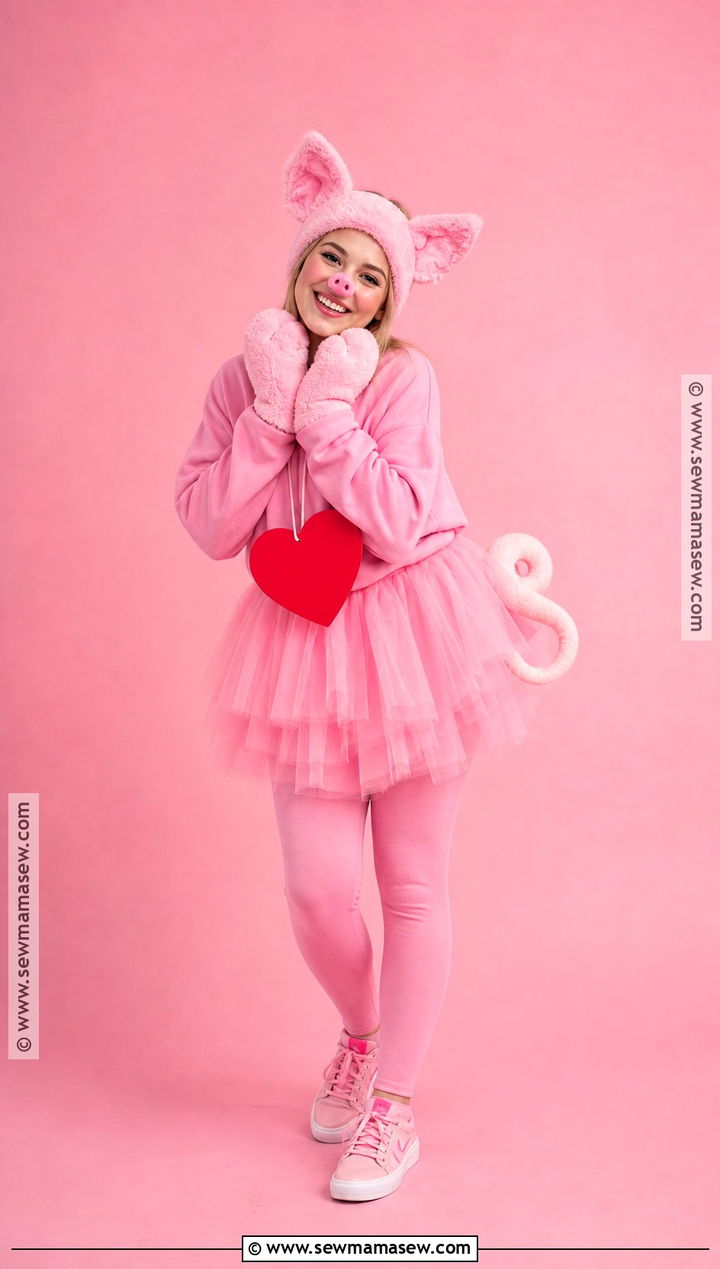 Pink Pig Beanie Baby Costume - 40 beanie baby costume ideas
