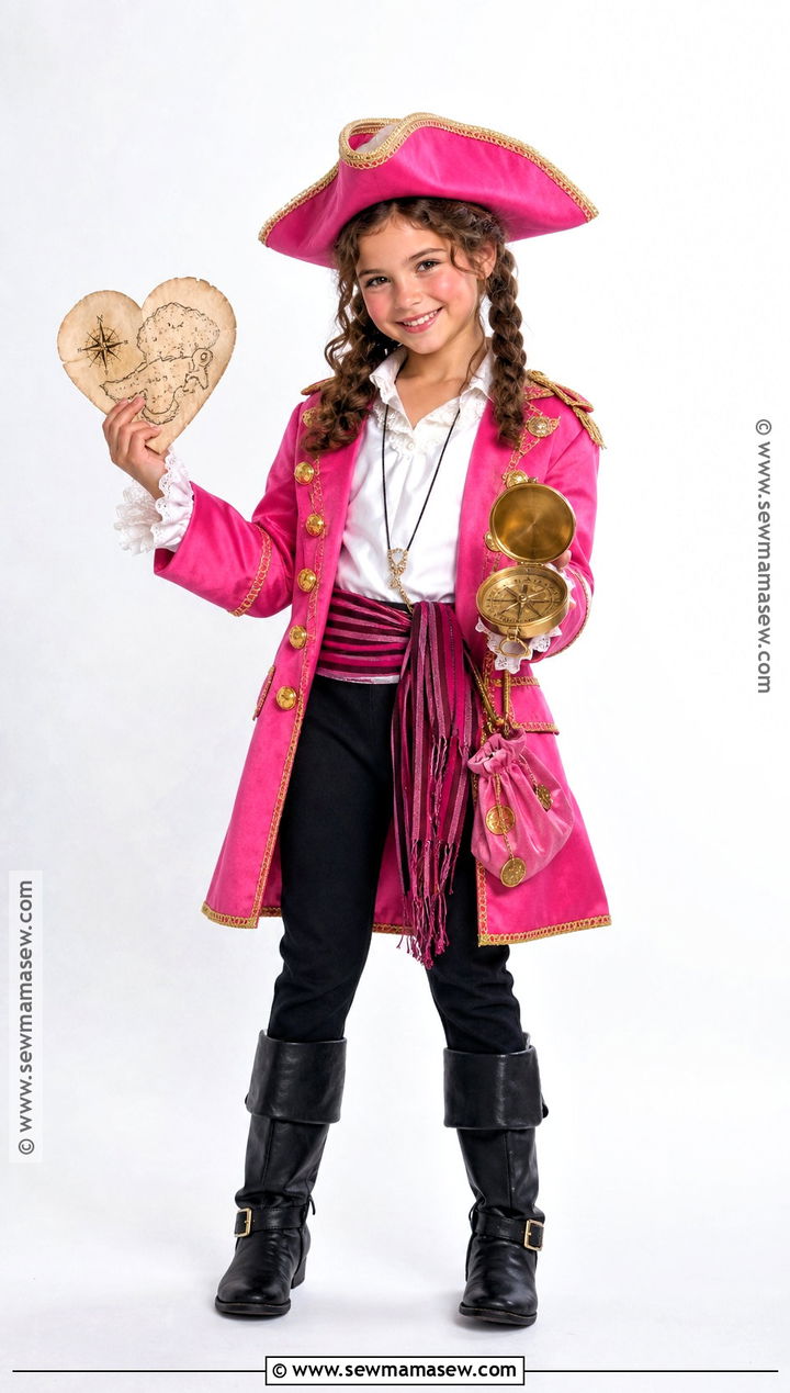 Pink Pirate Captain Costume - 35 pirate costume ideas for kids