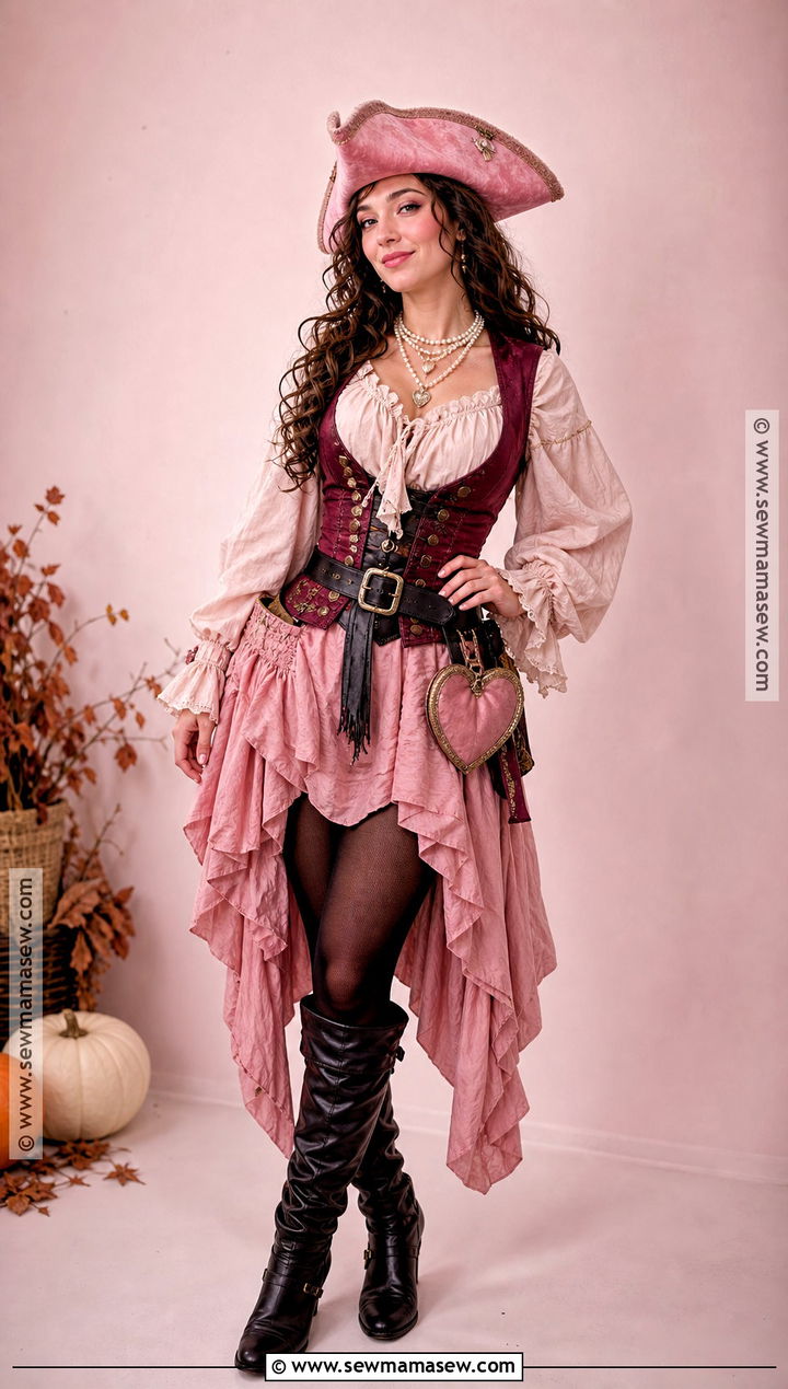 Pink Pirate Costume - 50 pirate costume ideas for women