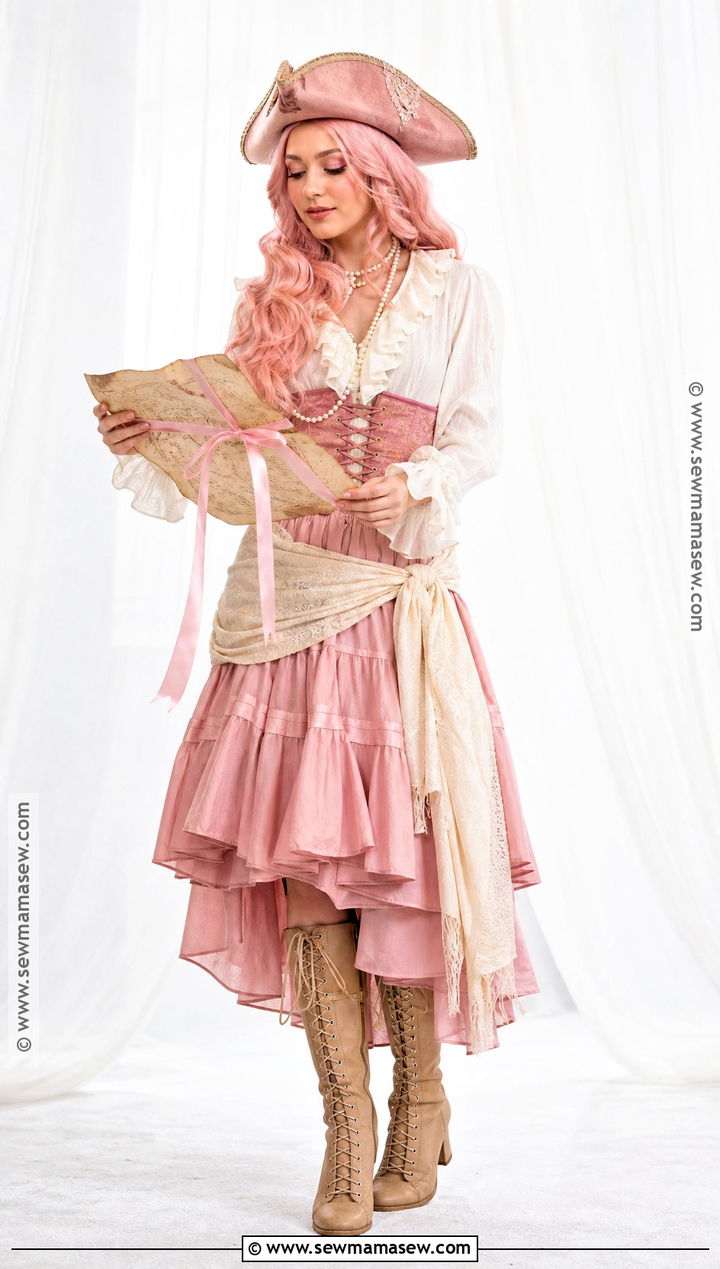 Pink Pirate Princess Costume - 30 cute pirate costume ideas for women