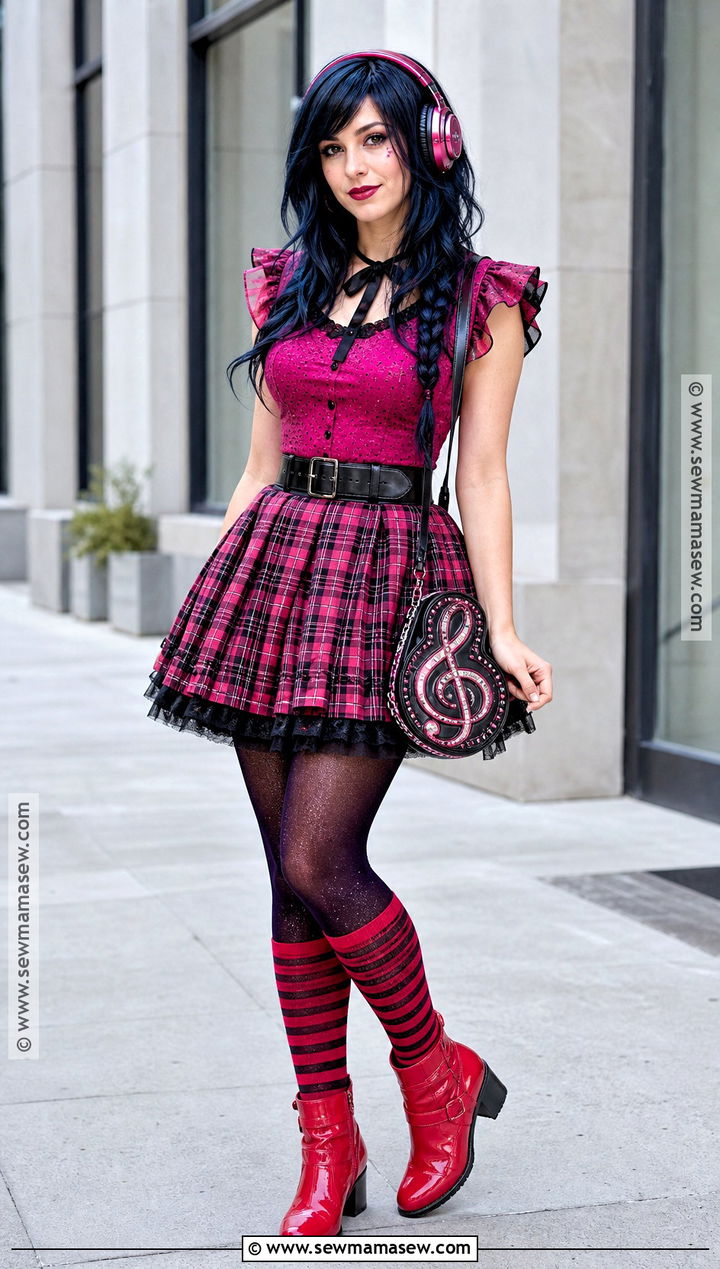 Pink Plaid Musa Cosplay - 30 musa cosplay ideas